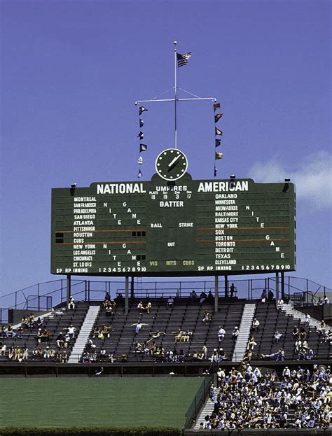 chicago cubs baseball scoreboard
